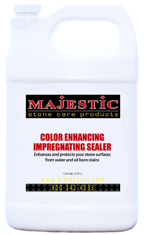Color Enhancing Impregnating Sealer enhance, enhancing, seal, sealer, marble, limestone, travertine, granite, stone, natural, wet, look, stain, inhibiting, repel, repellent, protection, protect, color, colored, solvent, based, care, products, impregnating, impregnator, penetrating