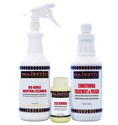 Polished Marble Repair Kit marble, polish, paste, etch, water mark, scratch, neutral cleaner, repair, kit, counter top, bathroom, conditioning treatment, easy to use, 