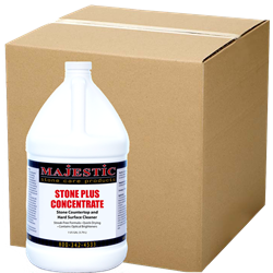 Stone Plus Concentrate (Case/4 Gal.) stone, plus, cleaner, clean, counter, natural, stone, countertop, concentrate, safe, surface, surfaces, streak, free, pH, neutral, countertops, walls, marble, granite, tile, grout, care, products, floors,  acrylic, glass, mirrors, chrome, brass, case