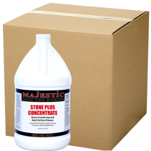 Stone Plus Concentrate (Case/4 Gal.) stone, plus, cleaner, clean, counter, natural, stone, countertop, concentrate, safe, surface, surfaces, streak, free, pH, neutral, countertops, walls, marble, granite, tile, grout, care, products, floors,  acrylic, glass, mirrors, chrome, brass, case