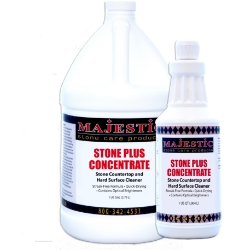 Stone Plus Concentrate stone, plus, cleaner, clean, counter, natural, stone, countertop, concentrate, safe, surface, surfaces, streak, free, pH, neutral, countertops, walls, marble, granite, tile, grout, care, products, floors, acrylic, glass, mirrors, chrome, brass, stone, stonecare, stone care, majestic, m3 technologies, 